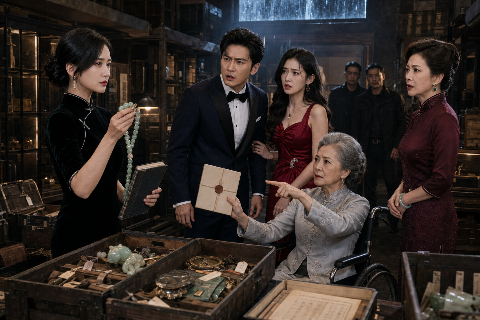 Xu Anran y la abuela Lu revelan las pruebas ocultas en la bóveda de antigüedades.